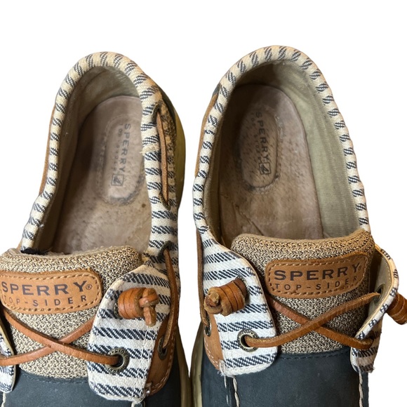 Sperry Top Sider Navy Brown Striped Size 8 Women’s - Picture 5 of 11